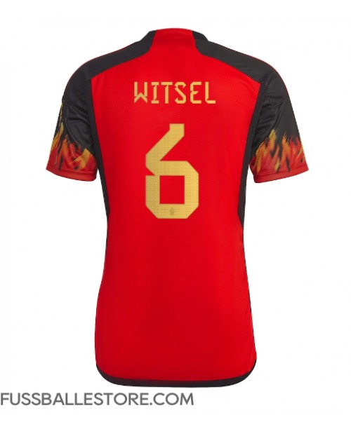 Günstige Belgien Axel Witsel #6 Heimtrikot WM 2022 Kurzarm